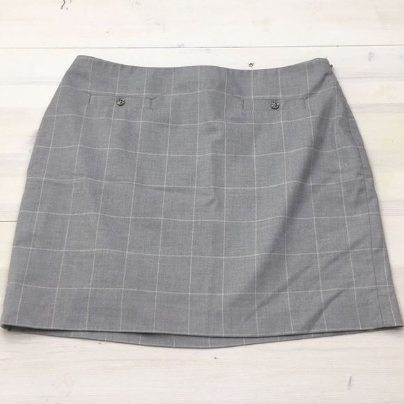 Banana Republic plaid flannel mini skirt sz 10P - Picture 2 of 4